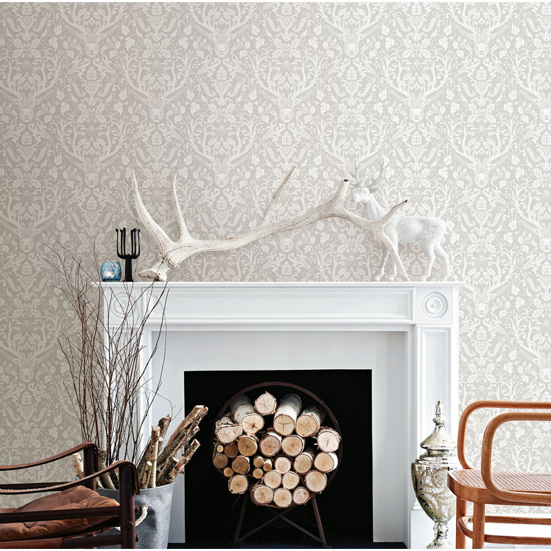 Rouleau de papier peint lisse Whitehurst, Taupe