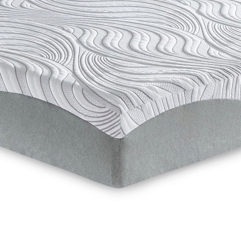  Matelas en mousse viscoélastique Serena, Grand lit, 8", Bleu