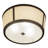 Kaeman Mahogany Bronze 3 - Bulb Outdoor Semi Flush Mount