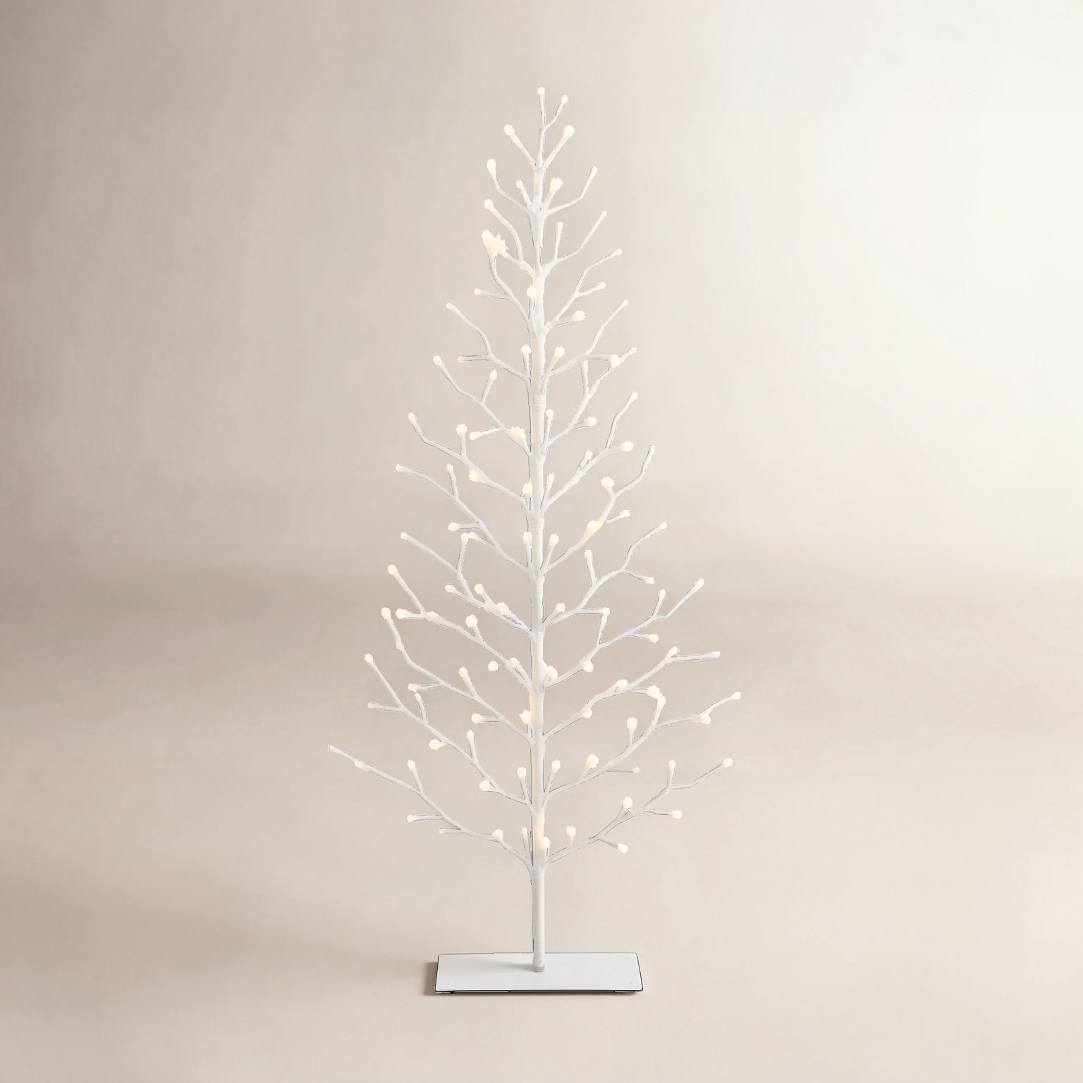 5' Pre-Lit White LED Tree