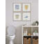 Laundry Services 4 Piece Single Picture Frame Painting Set-1862717917