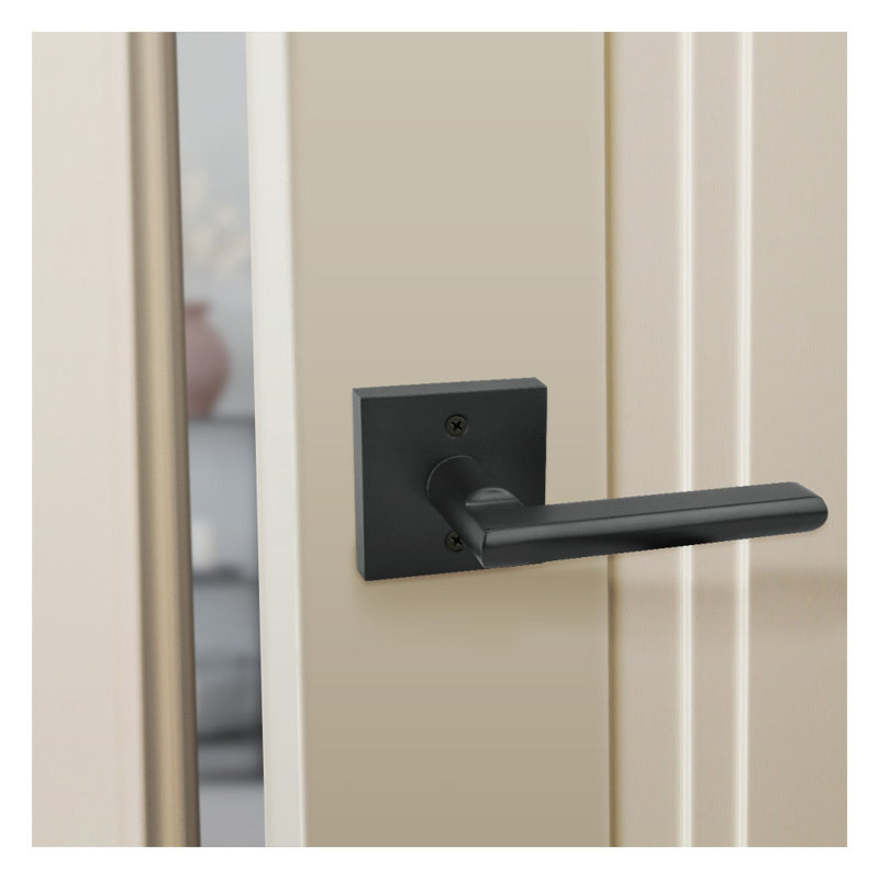Matte Black Double Dummy Door Lever