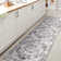 Mahinudin Bold Distressed Medallion Low-Pile Machine-Washable Cream/Blue Rug