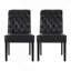 Ensemble de 2 chaises touffetées à roulettes-869915218