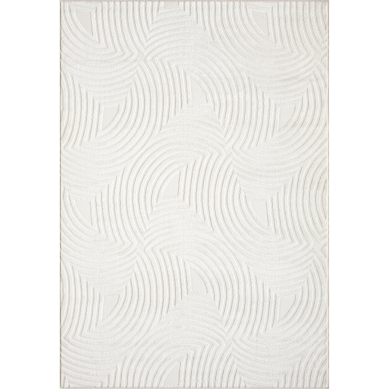 Tapis crème Abani Murtie NTL170A, Rectangle 5 pi 3 po x 7 pi 6 po