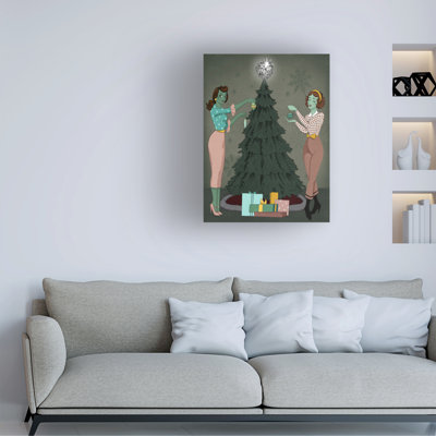 The Holiday Aisle® Grace Popp Future Christmas II Canvas Wall Art WAG37611