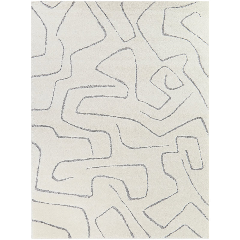 Hynes Abstract Indoor Rug, Rectangle 7'10" x 10'