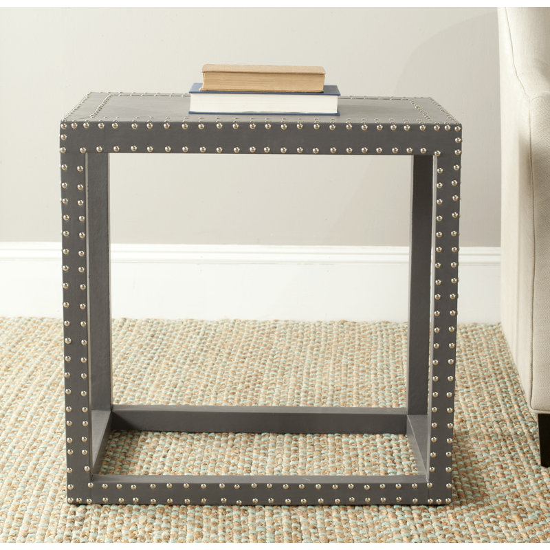 Zane Sled End Table, Grey