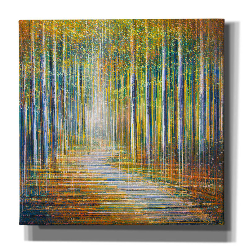 «Summer Forest at Sunset» par Marc Todd, art mural sur toile, H 18 po x l 18 po x P 0,75 po