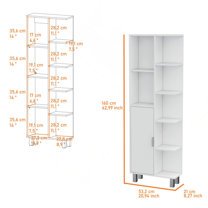 9-Shelf Linen Cabinet