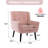 Tufted Upholstered Wide Back Armchair（Set of 2）-412486731