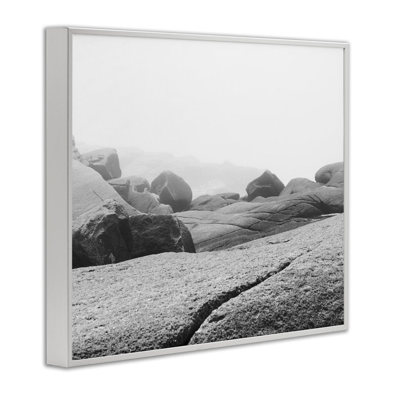 «Rocks at Peggy's Cove», estampe numérique, conception de Clive Branson, H 11 po x l 14 po