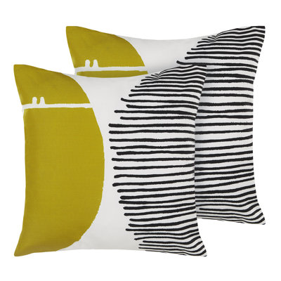Natasha Indoor / Outdoor Abstract Square Cushion