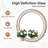 Wooden Farmhouse Round Wall Mirror for Bathroom Vanity-1498274669