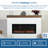 Sideline Fury Smart Electric Fireplace Recessed or Wall Mounted-99306312