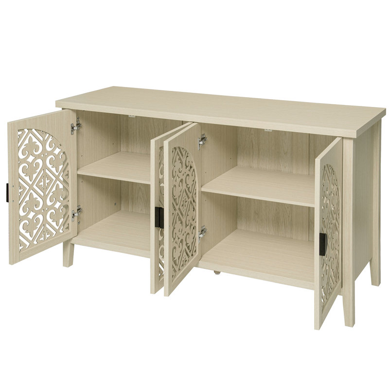 Buffet 4 portes avec pieds robustes
