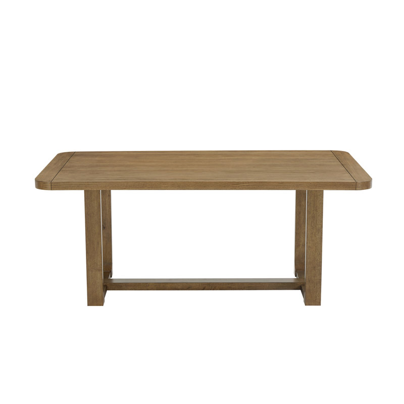 Parker Dining Table, Trestle Base, Light Oak