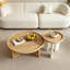 Ensemble de tables basses rondes pour petit appartement en bois-1138695574-1138695575