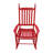 Rose Red Wooden Porch Rocker Chair - Outdoor Rocking Chair-2009822406