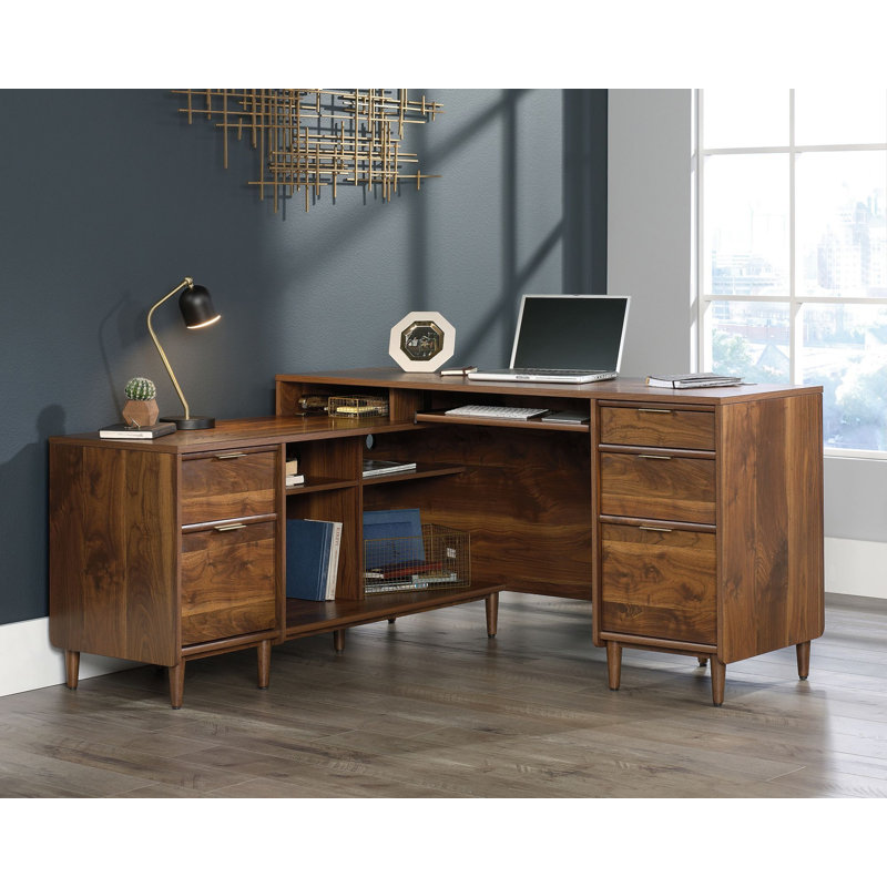 Bureau d'écriture rectangulaire l 59,055 po Jivon, Brun