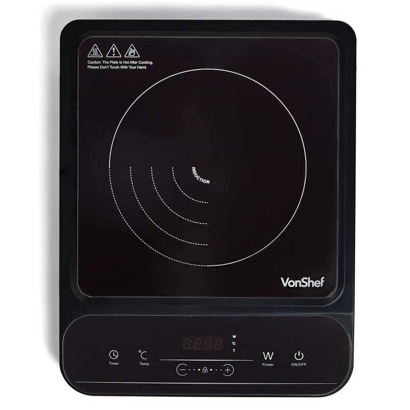 VonShef 2000W Induction Single Burner