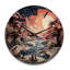 Magnifique horloge murale en bois-1360998626