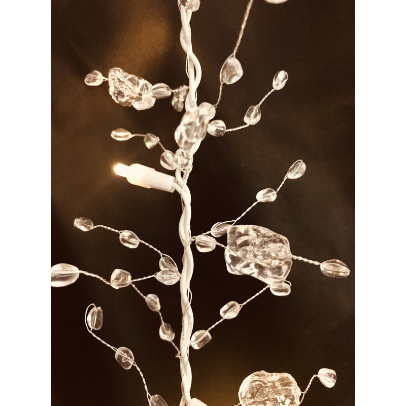 Guirlande fantaisie 6 'en cristal blanc