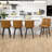 Hokku Designs & Makiba 360° Swivel Counter Height Bar Stool - CertiPUR-US Foam, Solid Wood Frame, Linen Upholstery-718174143-717743504