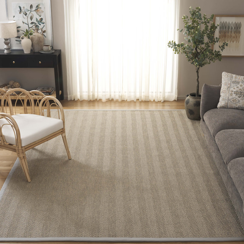 Napa Faux Sisal 101 Area Indoor/Outdoor Area Rug In Natural / Ivory, Rectangle 8' x 10'