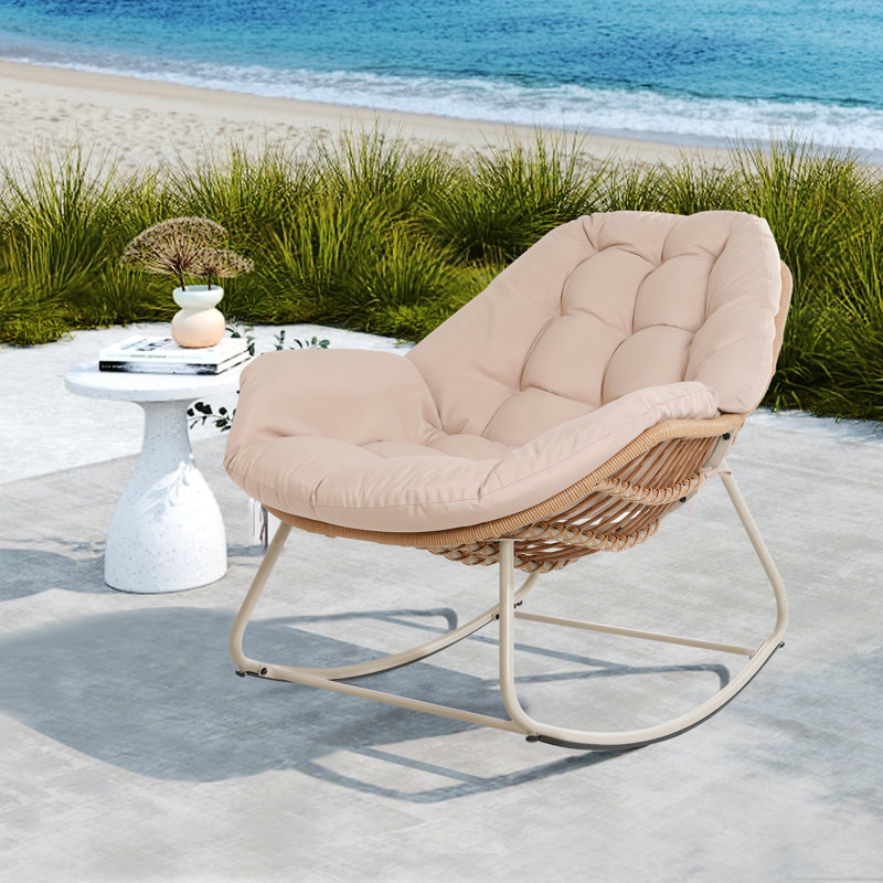 Chaise berçante Orlo, Beige
