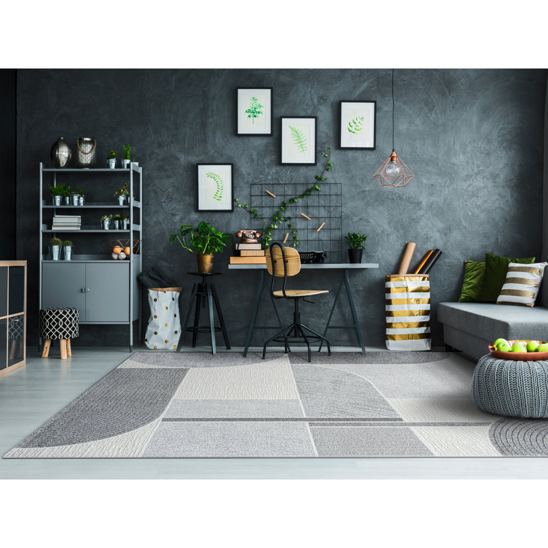 Aurohom Geometric Indoor Rug, Rectangle 5'3" x 7'7"