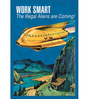 « work smart » par wilbur pierce, affiche rétro