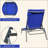 Patio Chaise Lounge Set, 3 Pieces Adjustable Backrest Pool Lounge Chairs Steel PVC-coated polyester Sunbathing Recliner With Headrest (2 Lounge Chairs+1 Table)-1395002443