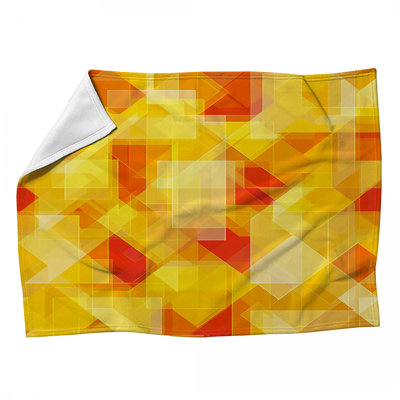 Jeté en molleton Abstract Shapes - Jets abstraits pour canapés ou lits