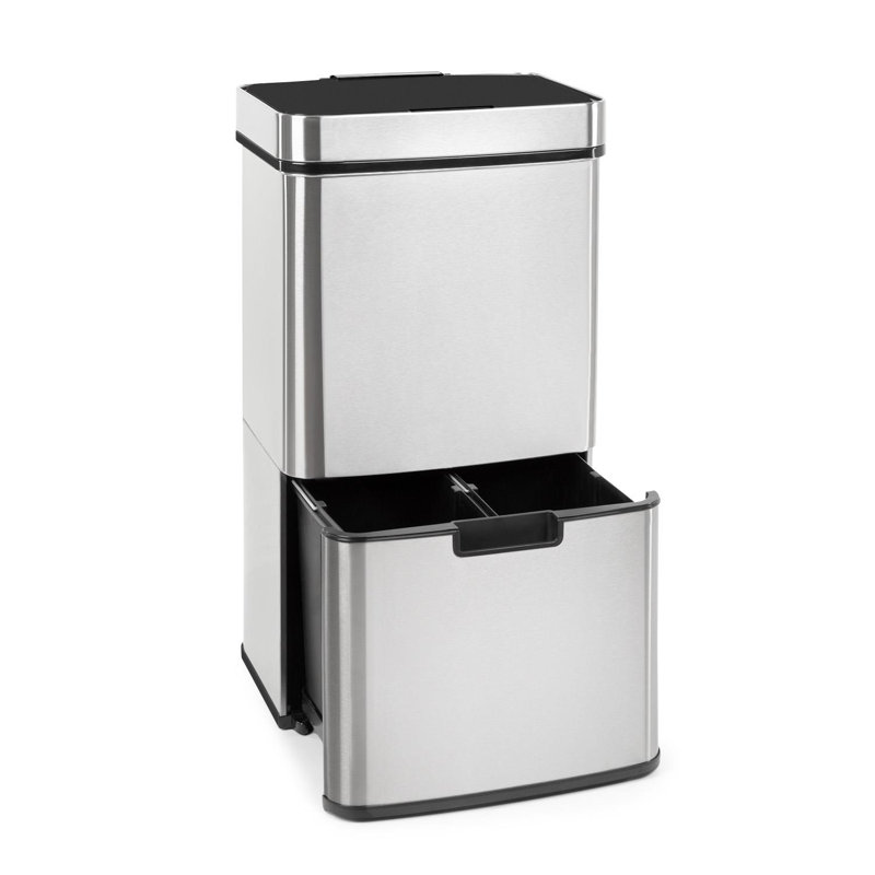 Steel Motion Sensor Kitchen Trash Can - 72L