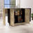 Kitchen Island, Double Door Cabinets, Two External Shelves, Three Shelves-351541127