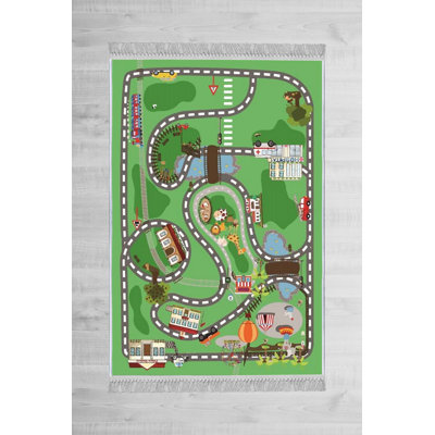 Canouan Cotton Green/Grey Rug