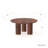 Solid Wood 36-inch Round Modern Coffee Table – Natural or Walnut Finish, Wood Coffee Table for Living Room, Easy Assembly-1822790932-1822790939