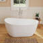 Baignoire autoportante à surface solide de 51 po Fslefay