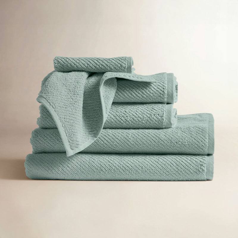 Air Weight Organic Towel Set, Sea Mist