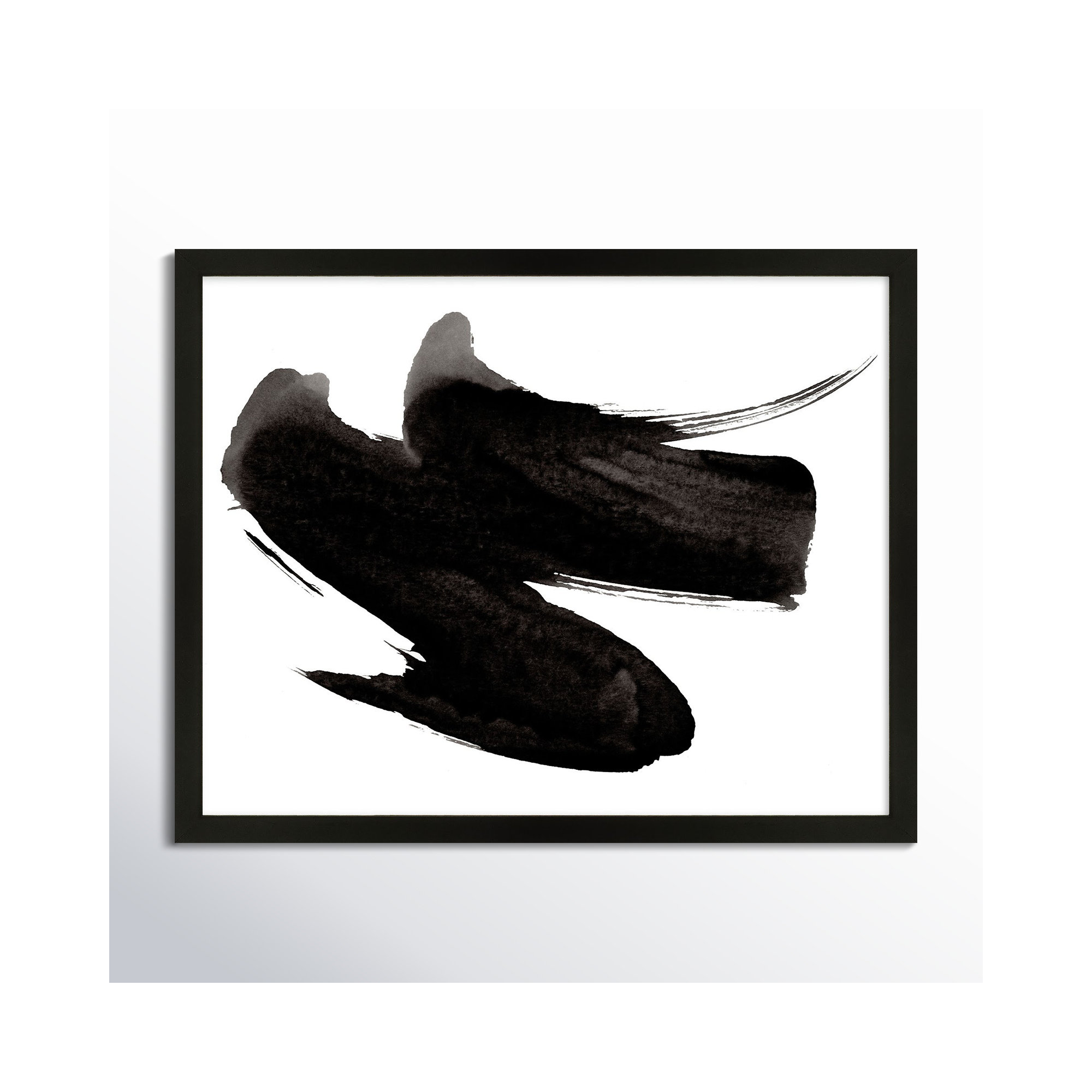 Dancers 3 by Jacques Pilon, Black Framed, 24" H x 30" W x 1.25" D