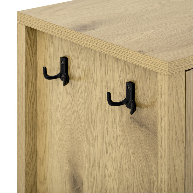 Amarilys 55.1'' Modern Wave-Pattern Buffet Cabinet Sideboard With 3 Drawers, Natural