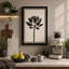 Lotus in Black Botanical - Wrapped Canvas-367083966-367083954