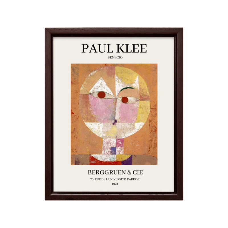 Paul Klee - Senecio, Unframed, Canvas, 16"H x 20"W