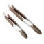 Anolon Tools and Gadgets SureGrip Nylon Nonstick Locking Tongs Set, 2-Pieces, Graphite-34010698