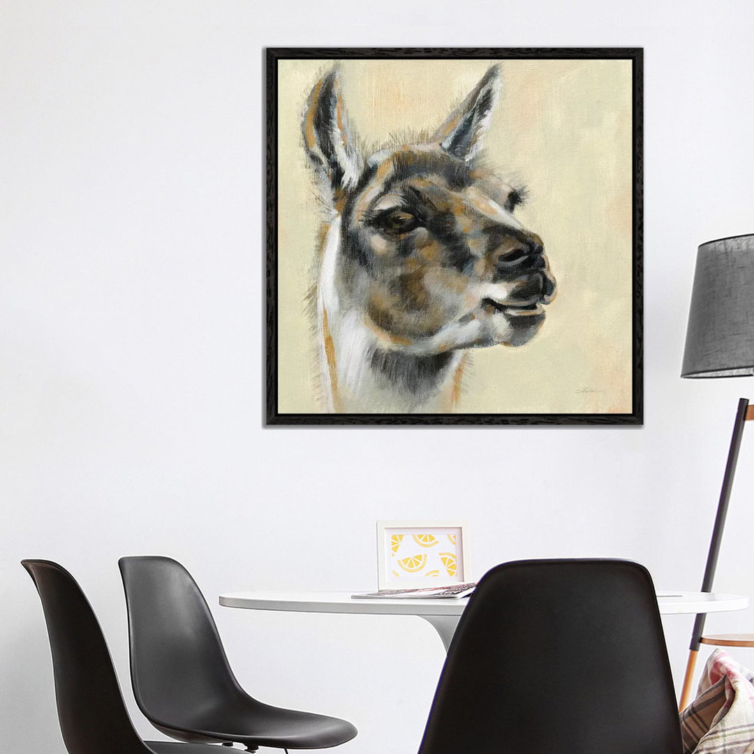 Llama Portrait by Silvia Vassileva - Gallery-Wrapped Canvas Giclée on Canvas