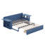 Lit de jour avec bureau amovible, tiroirs de rangement et table d'appoint hydraulique-121457793-121457797