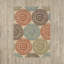 Tapis d'intérieur / extérieur beige / bleu sarcelle / orange Baringer-631098063