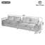 Canapé moderne 133 po avec porte-gobelets rabattables-174930842