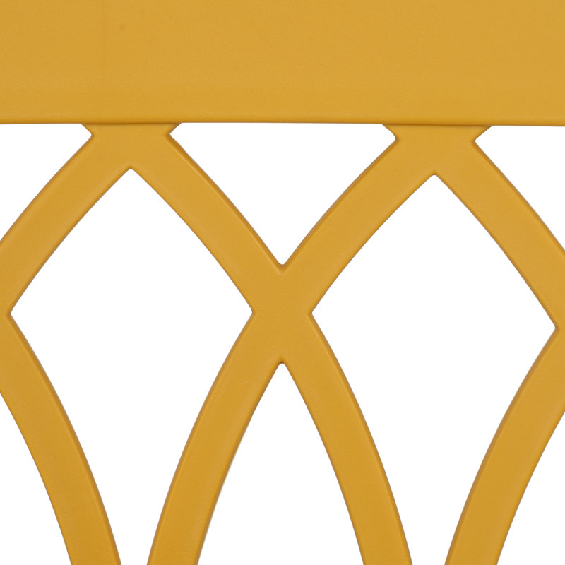 Patio Dining Side Chair, Yellow